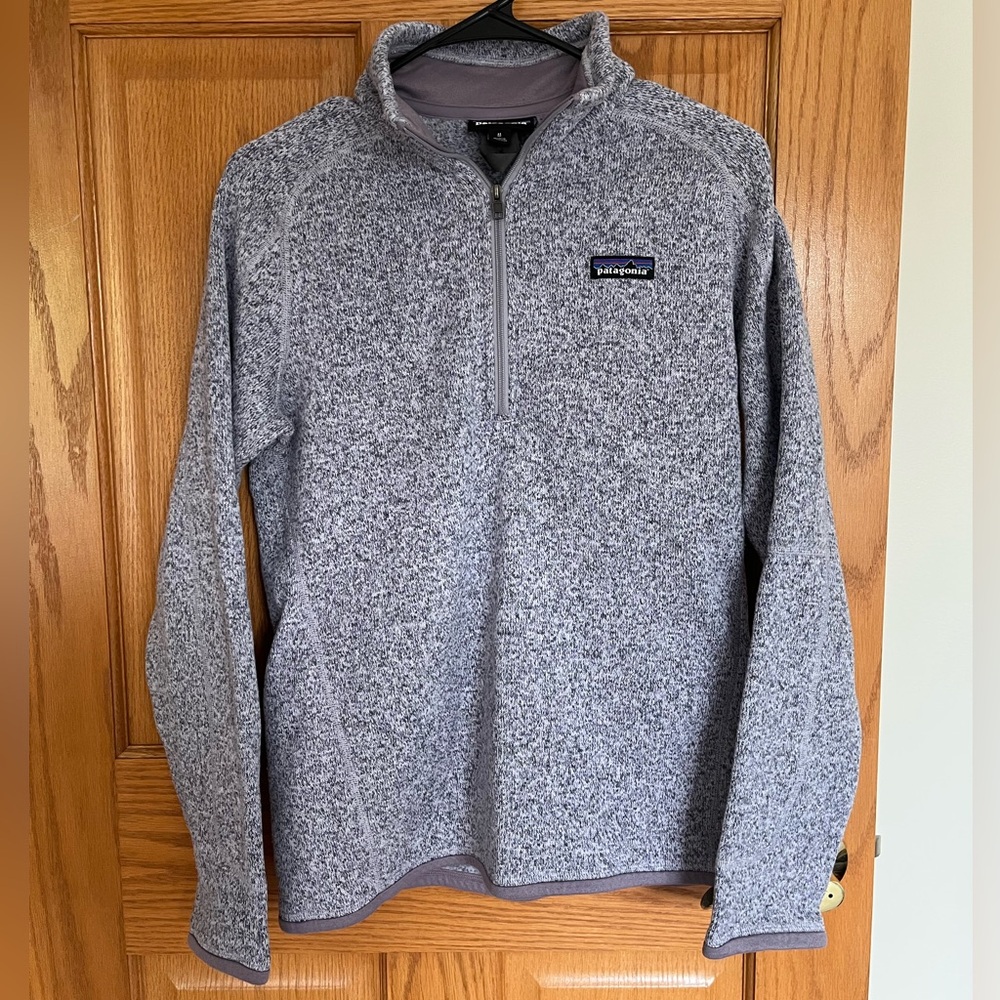 Women’s Patagonia Purple Heathered Quarter Zip